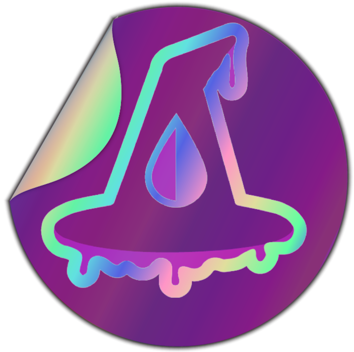 Rainbow Holographic Slap Sticker