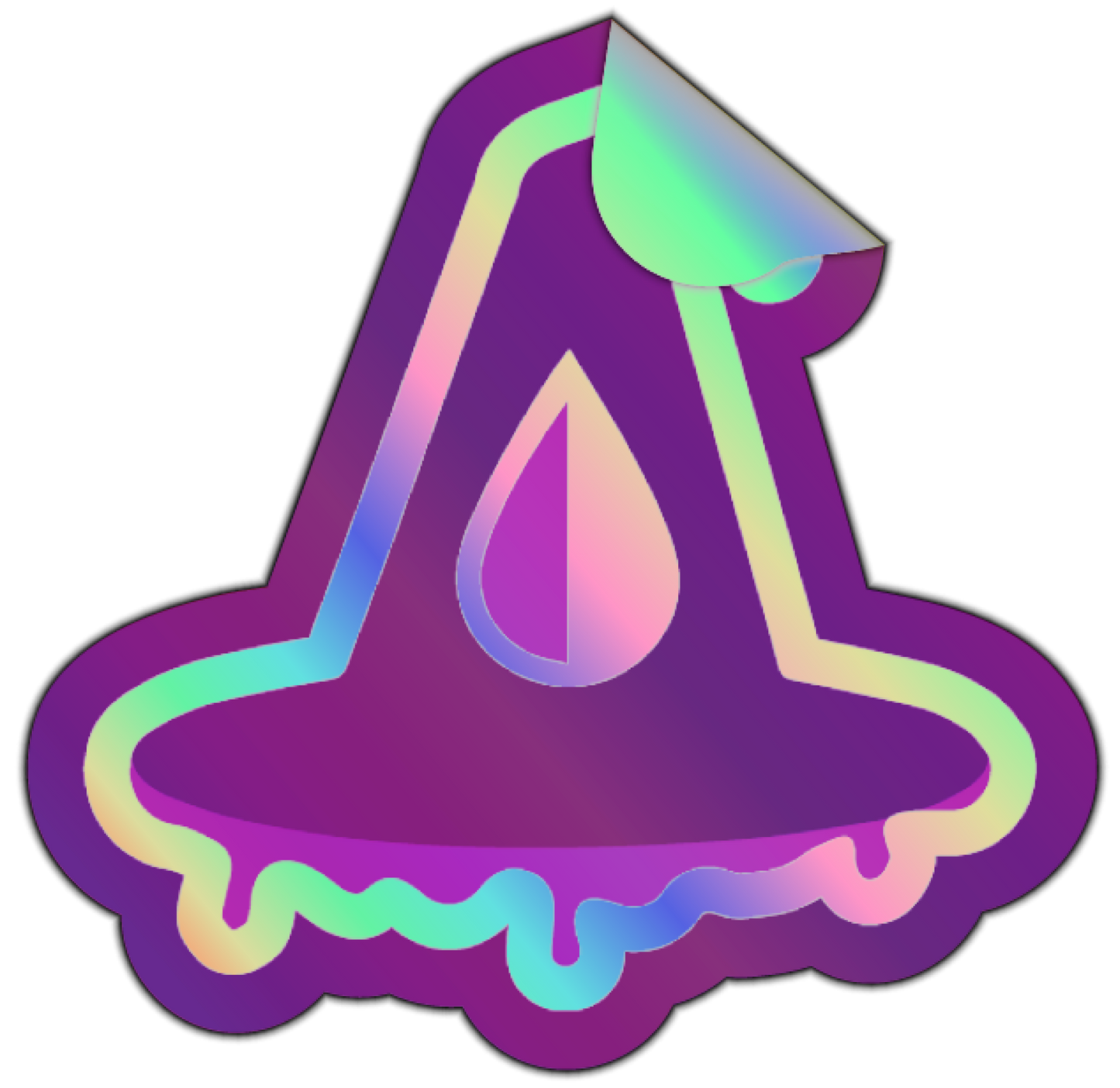 Rainbow Holographic Slap Sticker