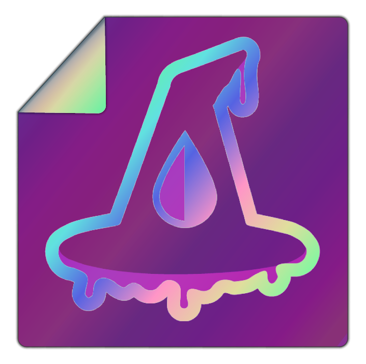 Rainbow Holographic Slap Sticker