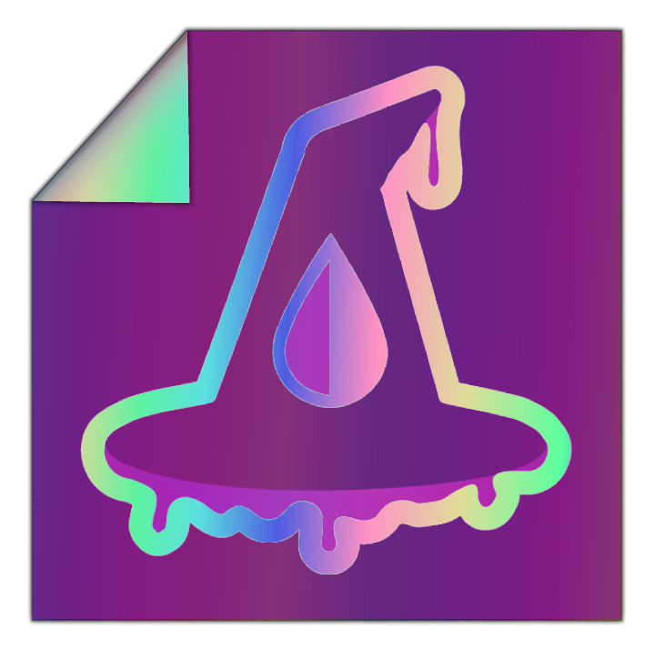 Rainbow Holographic Slap Sticker